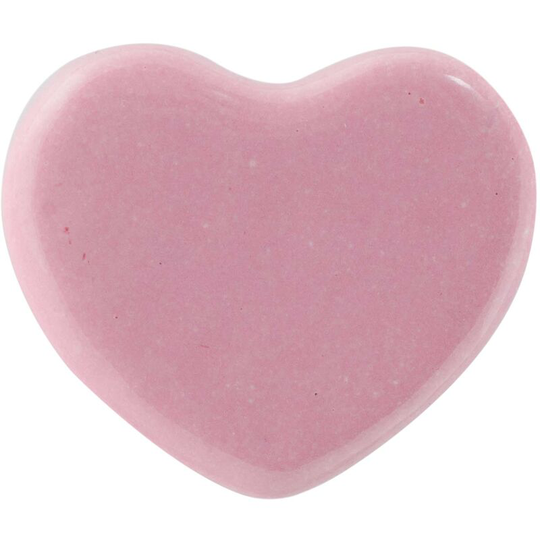 Ceramic Cabinet Knob - Pink Heart - Nicola Spring