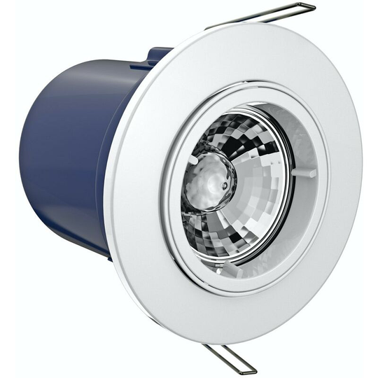 Adjustable fire rated bathroom downlight in white - White - Forum