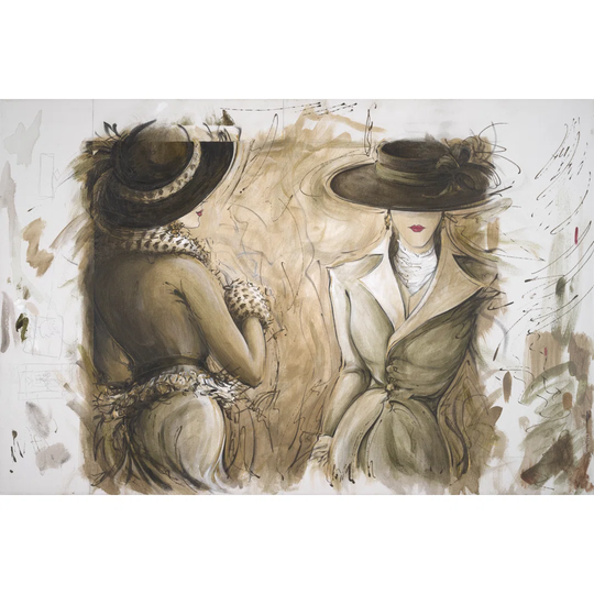 Fashion Sketch Of Two Women