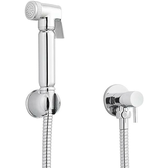 Cali, BI002, Modern Douche ON/Off Manual Valve with Handset Spray Kit - Chrome - Enki