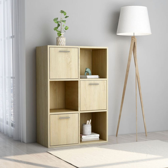 Storage Cabinet Sonoma Oak 60x29.5x90 cm Chipboard