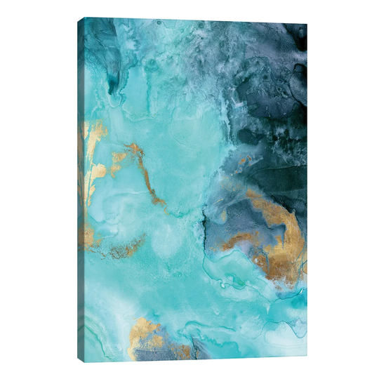 Gold Under the Sea II by Eva Watts - Wrapped Canvas Painting Print