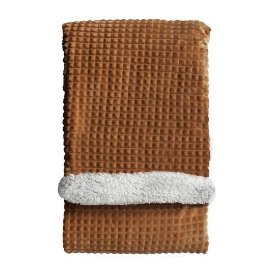 Fernando Cubic Embossed Sherpa Throw