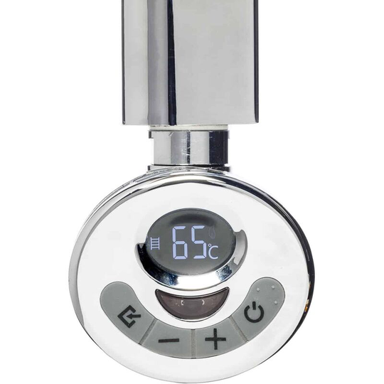 Solaire - R3 eco Electric Heating Element + With Thermostat, Timer and Remote for Towel Rails & Radiators, Chrome-300W - Chrome