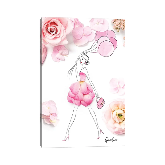 La Vie En Rose by Grace Ciao - Painting on Canvas