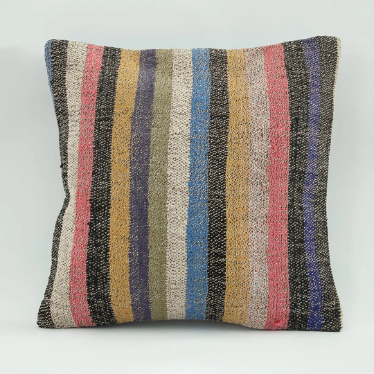 Desantiago Indoor / Outdoor Striped Square Scatter Cushion Cover