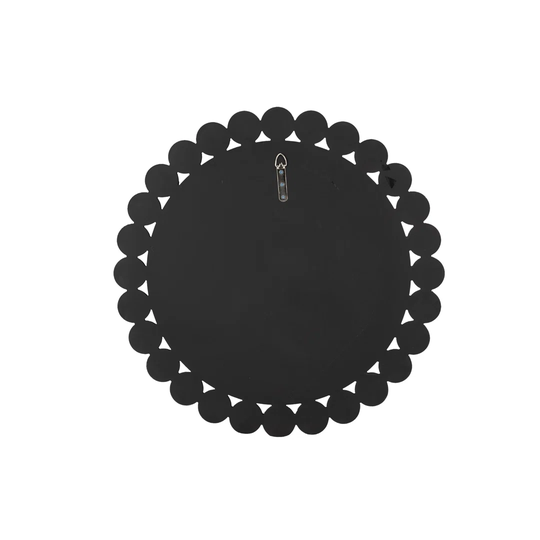 Seelyville Round Glass Framed Wall Mounted Accent Mirror in White