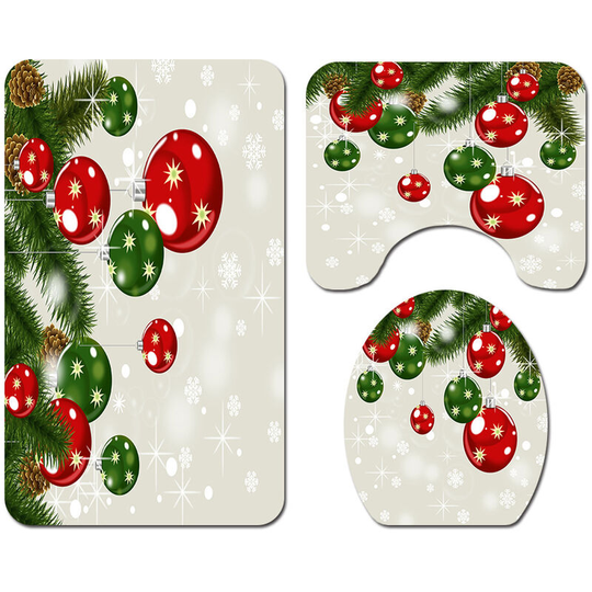 Lbtn - Bathroom Toilet Seat Cover Bath Mat 3 pcs/set