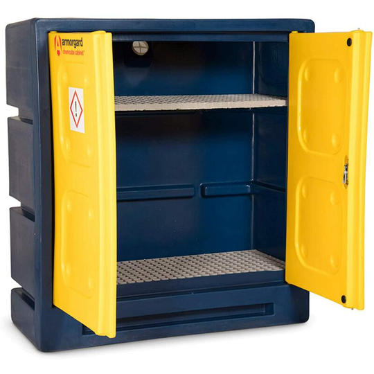 Chemcube cabinet Durable plastic chemical cabinet 1220x550x1310 - Armorgard