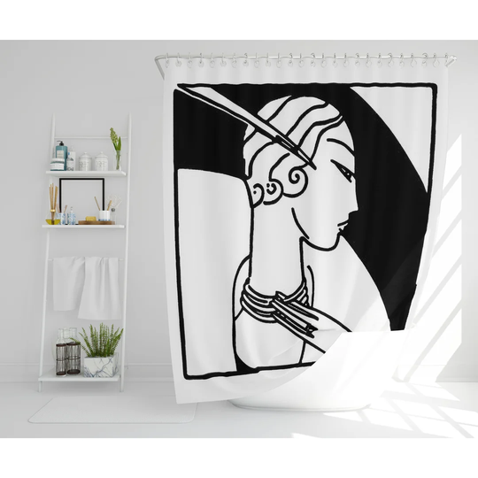 Newcomb Polyester Shower Curtain Set