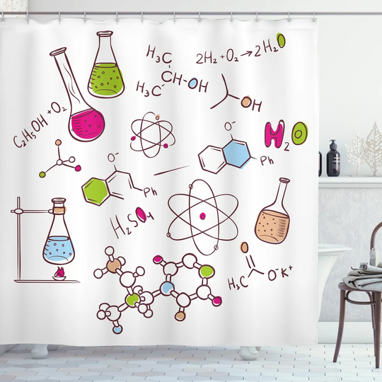 Ariyanah Polyester Shower Curtain Set