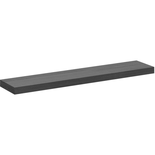 Napoli Nero Oak 60cm Floating Bathroom Shelf - Nero Oak