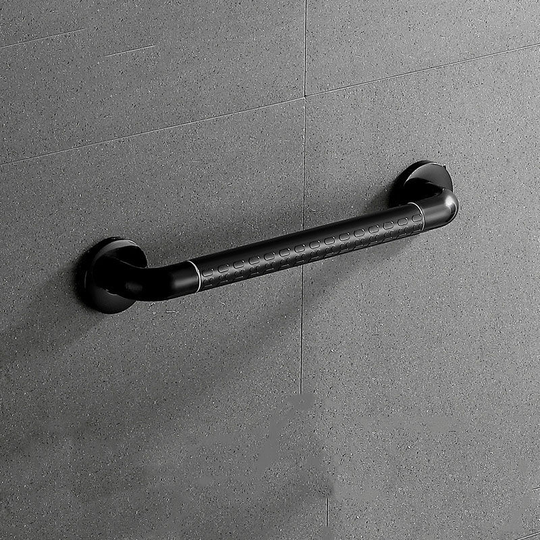 Toilet Grab Bar Wall Handle SUS304 inox Bath Handle Towel Holder - 500mm (black)