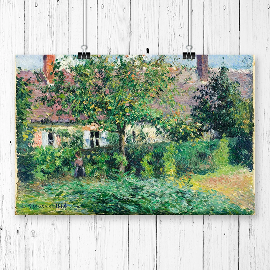The Peasant House' by Camille Pissarro Printing Print