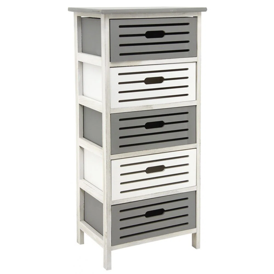 Stefanski 5 Drawer 74Cm W Solid Wood Chest of Drawers