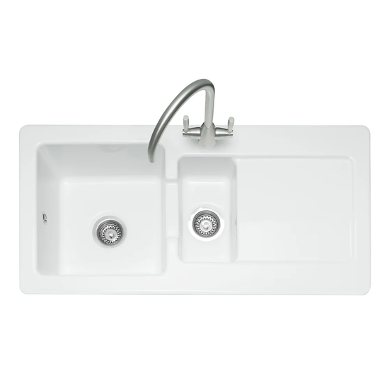 Foxboro 100cm x 50cm Double Bowl Inset Kitchen Sink