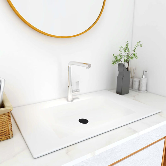 Built-in Wash Basin 600x460x130 mm smc White