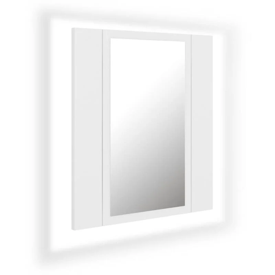 Vidaxl - led Bathroom Mirror Cabinet White 40x12x45 cm Acrylic White