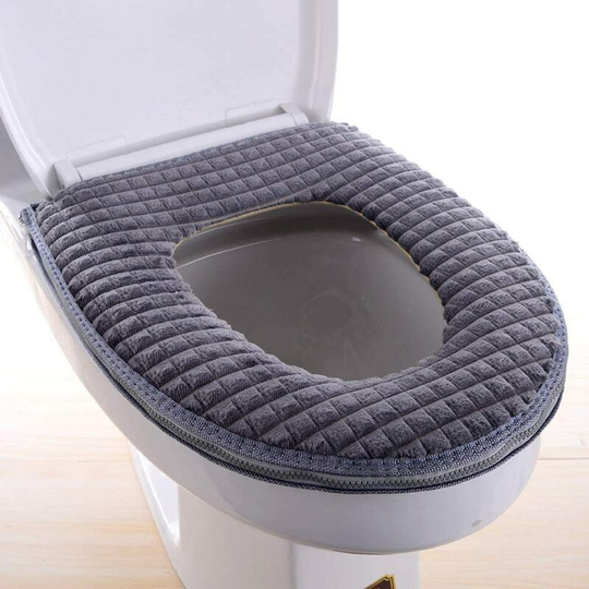 Bathroom Soft Toilet Seat Cover Pad -Toilet Seat Cushion Washable and Comfortable Toilet Seat Cover Pads, Fits Most Size Toilet Lids for Bathroom