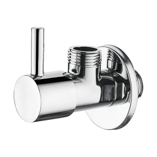 Control stop faucet with handle, square valve (1/2 ) for kitchen and bathroom, chrome