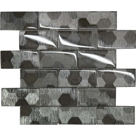 Oconnor 3cm x 3cm Glass Mosaic Tile in Silver