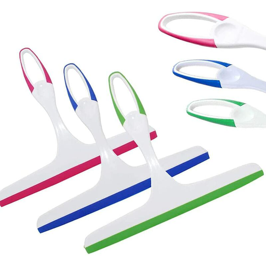 Modou - 3 Pieces Shower Squeegee Squeegee Plastic Shower Room Wiper for Bathroom Window Bathroom Mirror Window Tiles