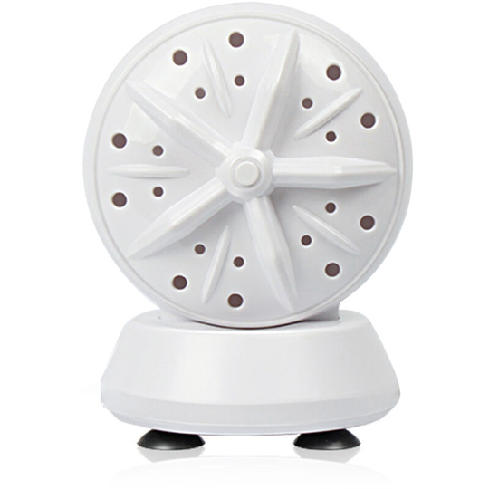 Portable Travel Washing Machine High-Power Mini Laundry Machine Double-Turbine Waving Washer 24W