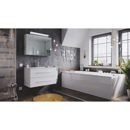 Wingil 900mm Bathroom Furniture Suite with LED Mirror