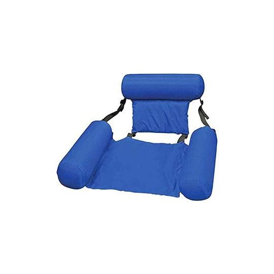 Pool Hammock Reclining Armchair Floating Pool Inflatable Chair Floating Water Floating Water Hammock Floating Tilt for Adult - Blue (100x120cm)