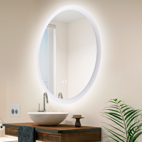 Greenice - Mirror Illuminated Bathroom led 15W 4200ºK Ø80Cm Switch Touch Dimmable Anti Mist 30.000H [SUN-SYJ-16310A] (SUN-SYJ-16310A)