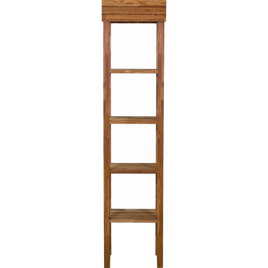 Folcroft 42Cm W x 180Cm H x 35Cm D Solid Wood Free-Standing Bathroom Shelf