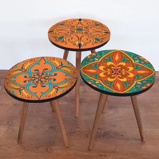 Jerrie 3 Piece Nest of Tables