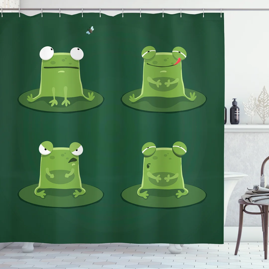 Bhopal 13 Piece Polyester Shower Curtain Set