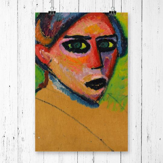 'Womans Face' by Alexi Von Jawlensky Printing Print