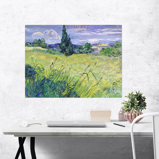 "Landscape With Green Corn" By Vincent Van Gogh