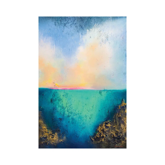 From the Deep I by Larissa Uvarova - Floater Frame Graphic Art on Canvas