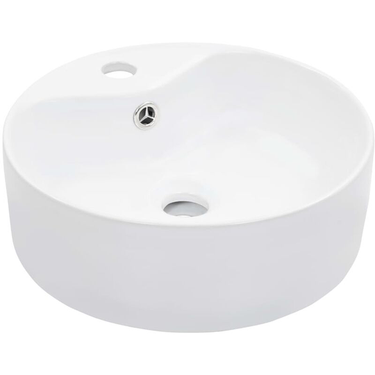 Topdeal Wash Basin with Overflow 36x13 cm Ceramic White VDTD05797