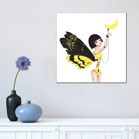 Moon - Wrapped Canvas Graphic Art