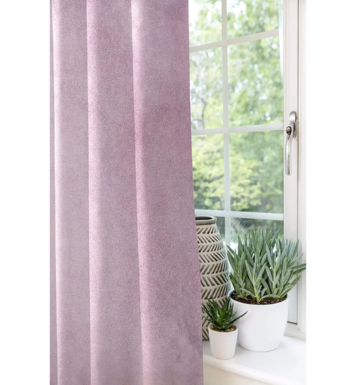 Symple Stuff Matt Velvet Curtains 2 Panels | Spice Orange Red Luxury Soft Made To Order Curtains & Drapes | Cotton Eyelet Blackout Lined Width 228Cm (