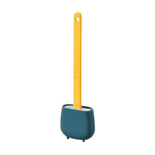 Household Simple Toilet Brush Set Can Be Wall Mounted Plastic Without Dead Corner Toilet Brush,Orange
