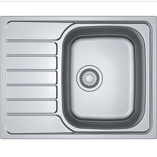 Franke - Spark skn 611-63 Kitchen sink 63,5x50cm with reversible drainer, Stainless steel (SKN611-63)