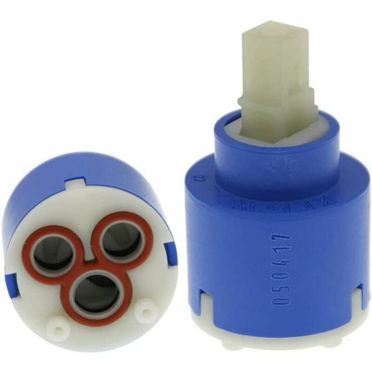 | 480019 - 35mm mixing faucet cartridge, ceramic spare cartridge for mixer, low monocommiage with 2 feet K35 -A Kerox, 35mm