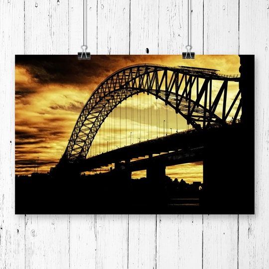 'Silver Jubilee Bridge Manchester' Graphic Art