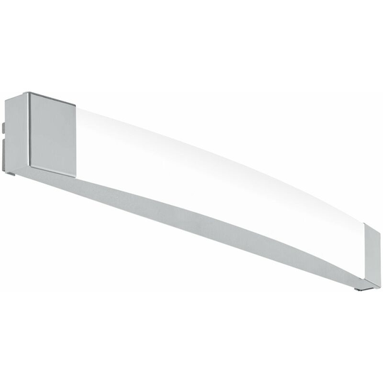 Wall/Mirror Light IP44 Bathroom Colour Chrome Shade Satined Plastic Bulb led 16W