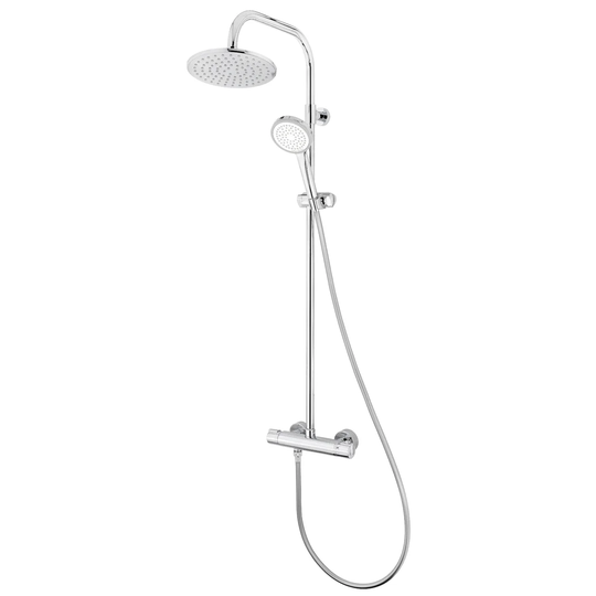 Complete Thermostatic Shower with Adjustable Shower Head