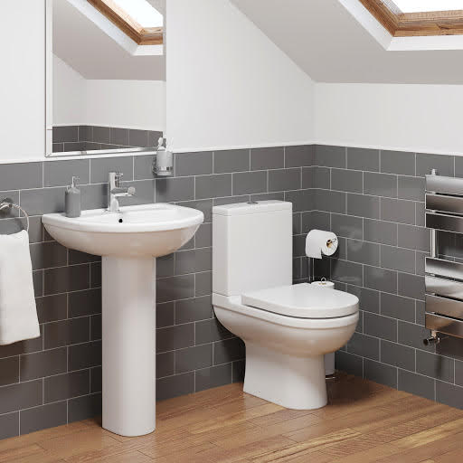Milan Space Saving Toilet & Basin Cloakroom Suite