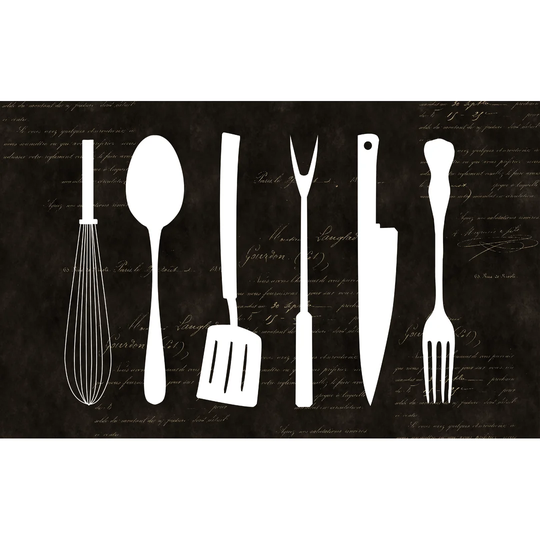 Kitchen Utensils - Wrapped Canvas Painting Print