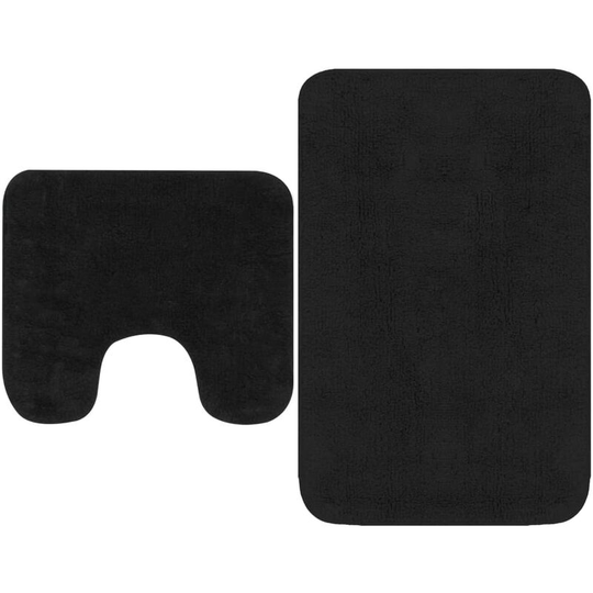 Vidaxl - Bathroom Mat Set 2 Pieces Fabric Anthracite Anthracite