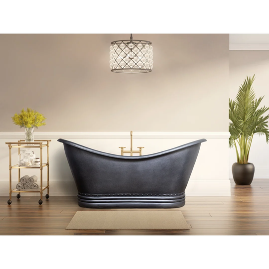 Linde 1720 mm x 810 mm Freestanding Standard Double Bathtub