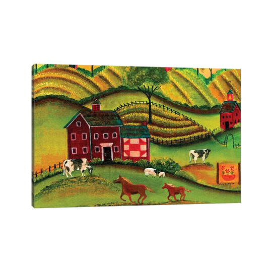Free Spirit Farmland by Cheryl Bartley - Painting on Canvas